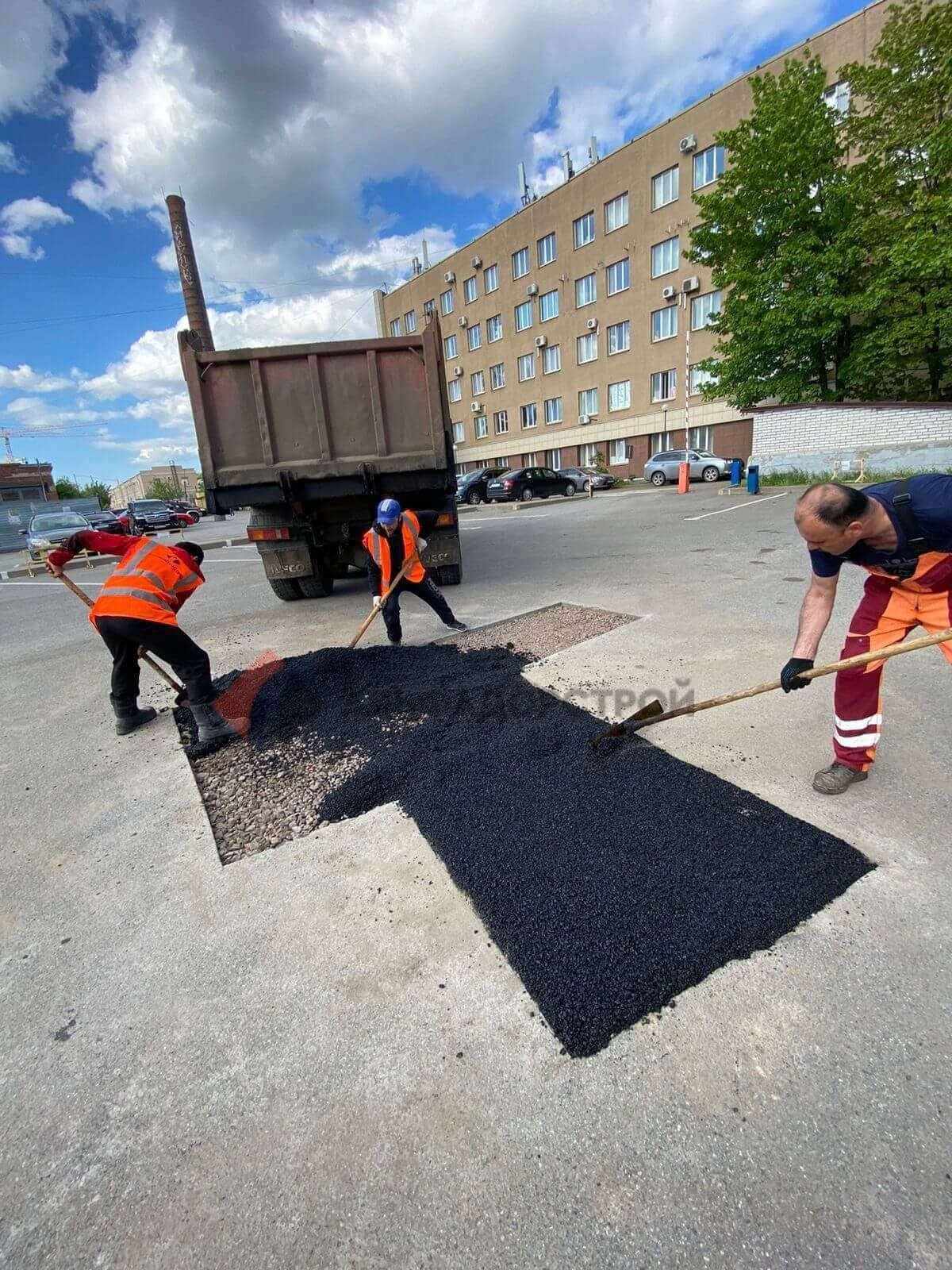 Ямочный ремонт асфальта в Калуге